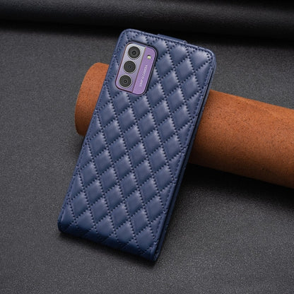 For Nokia G42 5G Diamond Lattice Vertical Flip Leather Phone Case(Blue) - Nokia Cases by PMC Jewellery | Online Shopping South Africa | PMC Jewellery