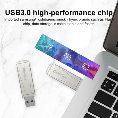 Lenovo Thinkplus USB 3.0 Rotating Flash Drive, Memory:32GB(Silver) - USB Flash Drives by Lenovo | Online Shopping South Africa | PMC Jewellery | Buy Now Pay Later Mobicred