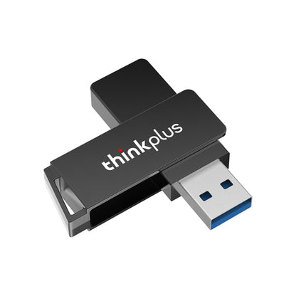 Lenovo Thinkplus USB 3.0 Rotating Flash Drive, Memory:128GB(Black) - USB Flash Drives by Lenovo | Online Shopping South Africa | PMC Jewellery | Buy Now Pay Later Mobicred