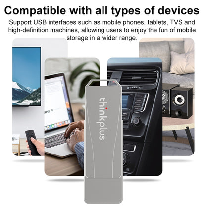 Lenovo Thinkplus USB 3.0 Rotating Flash Drive, Memory:128GB(Silver) - USB Flash Drives by Lenovo | Online Shopping South Africa | PMC Jewellery | Buy Now Pay Later Mobicred