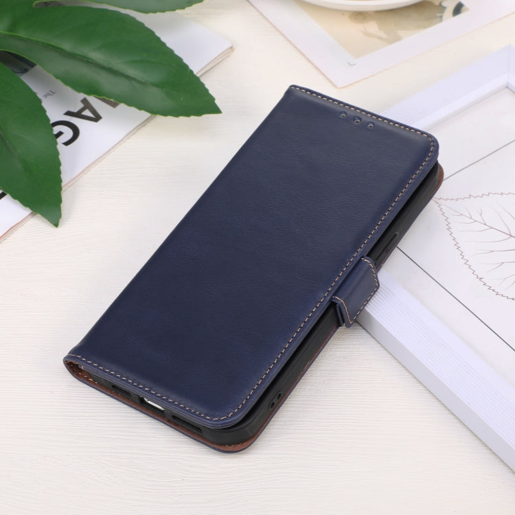 For Honor X9c 5G Global Crazy Horse Top Layer Cowhide Leather Phone Case(Blue) - Honor Cases by PMC TechLife | Online Shopping South Africa | PMC TechLife | Buy Now Pay Later Mobicred