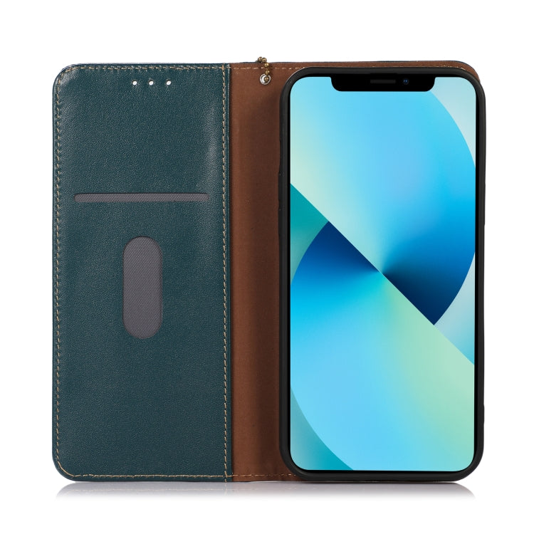 For Honor 100 Pro KHAZNEH Nappa Top Layer Cowhide Leather Phone Case(Green) - Honor Cases by PMC TechLife | Online Shopping South Africa | PMC TechLife | Buy Now Pay Later Mobicred