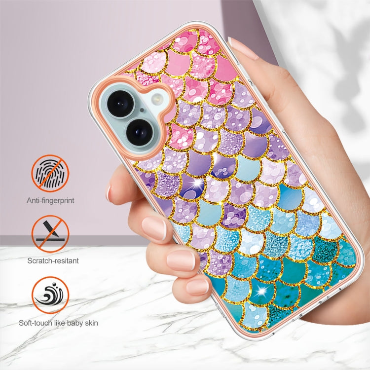 For iPhone 16 Electroplating Pattern IMD TPU Shockproof Case(Colorful Scales) - iPhone 16 Cases by PMC Jewellery | Online Shopping South Africa | PMC Jewellery | Buy Now Pay Later Mobicred