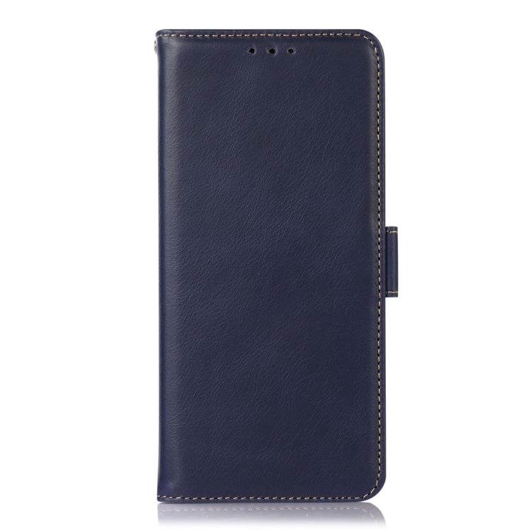 For Samsung Galaxy S24 Ultra Crazy Horse Top Layer Cowhide Leather Phone Case(Blue) - Galaxy S24 Ultra 5G Cases by PMC Jewellery | Online Shopping South Africa | PMC Jewellery | Buy Now Pay Later Mobicred