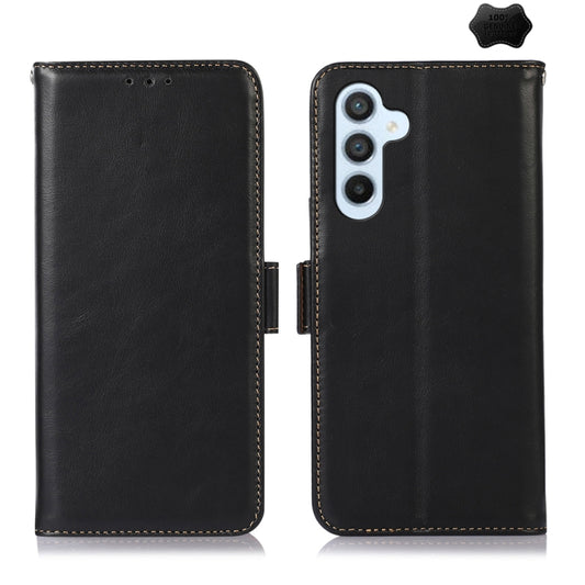 For Samsung Galaxy S24 Crazy Horse Top Layer Cowhide Leather Phone Case(Black) - Galaxy S24 5G Cases by PMC Jewellery | Online Shopping South Africa | PMC Jewellery | Buy Now Pay Later Mobicred