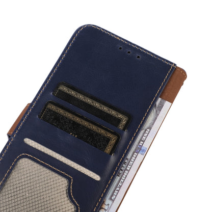 For Samsung Galaxy S24+ Crazy Horse Top Layer Cowhide Leather Phone Case(Blue) - Galaxy S24+ 5G Cases by PMC Jewellery | Online Shopping South Africa | PMC Jewellery | Buy Now Pay Later Mobicred