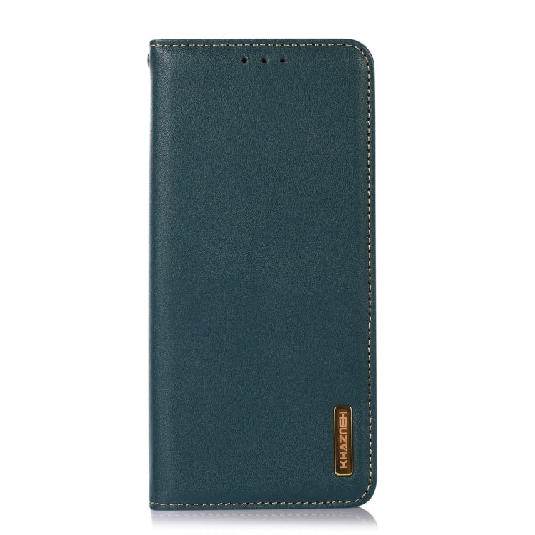 For Samsung Galaxy S24 Ultra KHAZNEH Nappa Top Layer Cowhide Leather Phone Case(Green) - Galaxy Phone Cases by PMC Jewellery | Online Shopping South Africa | PMC Jewellery | Buy Now Pay Later Mobicred