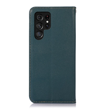 For Samsung Galaxy S24 Ultra KHAZNEH Nappa Top Layer Cowhide Leather Phone Case(Green) - Galaxy Phone Cases by PMC Jewellery | Online Shopping South Africa | PMC Jewellery | Buy Now Pay Later Mobicred