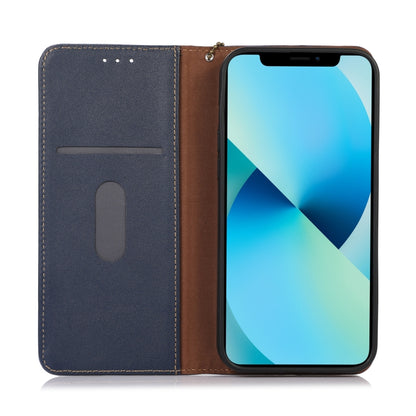 For Samsung Galaxy S24 Ultra KHAZNEH Nappa Top Layer Cowhide Leather Phone Case(Blue) - Galaxy Phone Cases by PMC Jewellery | Online Shopping South Africa | PMC Jewellery | Buy Now Pay Later Mobicred