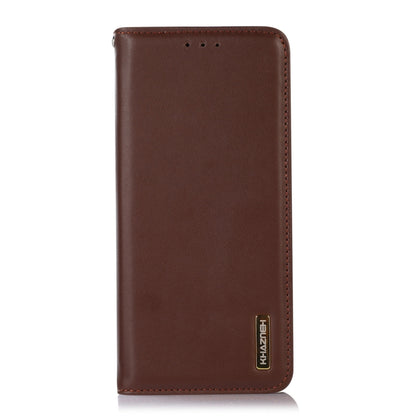 For Samsung Galaxy S24 Ultra KHAZNEH Nappa Top Layer Cowhide Leather Phone Case(Brown) - Galaxy Phone Cases by PMC Jewellery | Online Shopping South Africa | PMC Jewellery | Buy Now Pay Later Mobicred