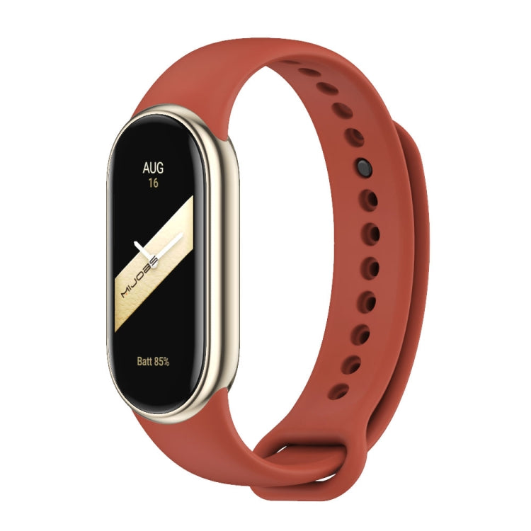 For Xiaomi Smart Band 10 / 9 / 8 Mijobs Solid Color Silicone Watch Band(Orange) - free shipping - PMC TechLife - Order now!