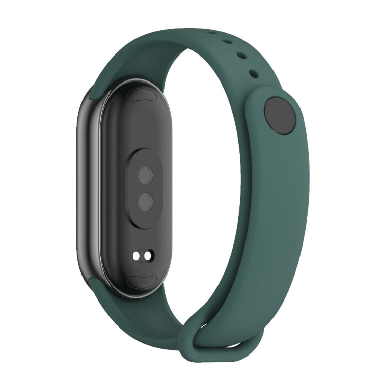 For Xiaomi Mi Band 8 / 9 Mijobs Solid Color Silicone Watch Band(Crow Blue) - Watch Bands by MIJOBS | Online Shopping South Africa | PMC TechLife | Buy Now Pay Later Mobicred