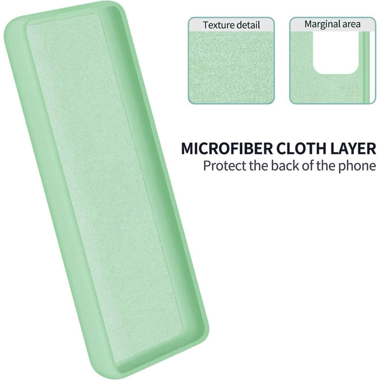 For Honor Magic5 Pro Pure Color Liquid Silicone Shockproof Phone Case(Green) - Honor Cases by PMC TechLife | Online Shopping South Africa | PMC TechLife | Buy Now Pay Later Mobicred