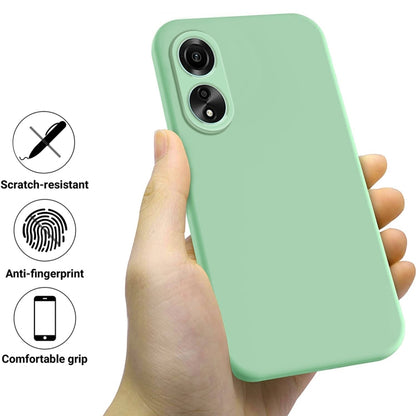 For Honor X5 Plus Pure Color Liquid Silicone Shockproof Phone Case(Green) - Honor Cases by PMC Jewellery | Online Shopping South Africa | PMC Jewellery | Buy Now Pay Later Mobicred