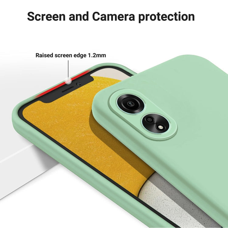 For Honor X5 Plus Pure Color Liquid Silicone Shockproof Phone Case(Green) - Honor Cases by PMC Jewellery | Online Shopping South Africa | PMC Jewellery | Buy Now Pay Later Mobicred