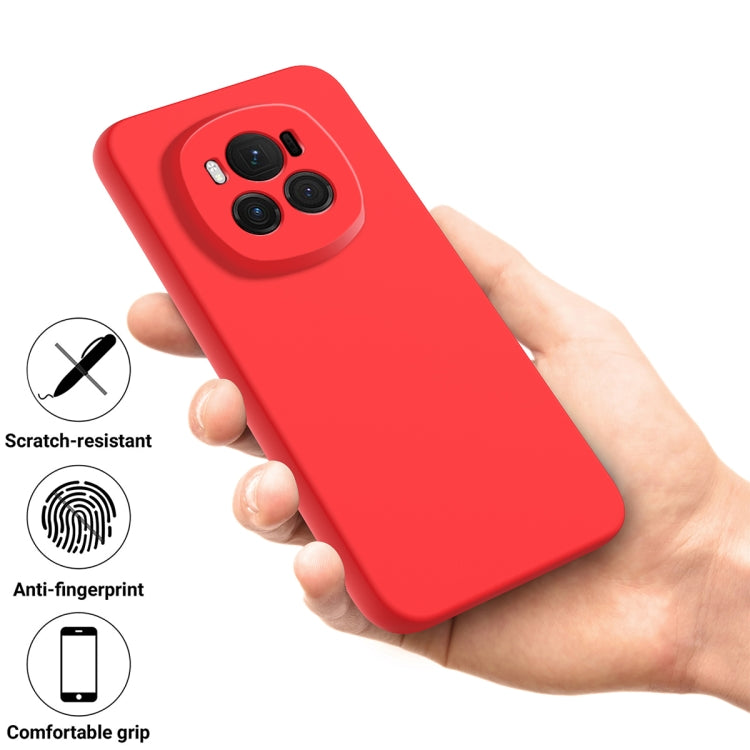 For Honor Magic6 Pure Color Liquid Silicone Shockproof Phone Case(Red) - Honor Cases by PMC TechLife | Online Shopping South Africa | PMC TechLife | Buy Now Pay Later Mobicred