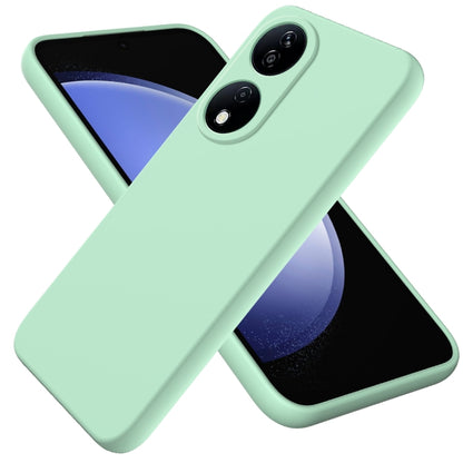 For Honor 90 Smart Pure Color Liquid Silicone Shockproof Phone Case(Green) - Honor Cases by PMC Jewellery | Online Shopping South Africa | PMC Jewellery | Buy Now Pay Later Mobicred