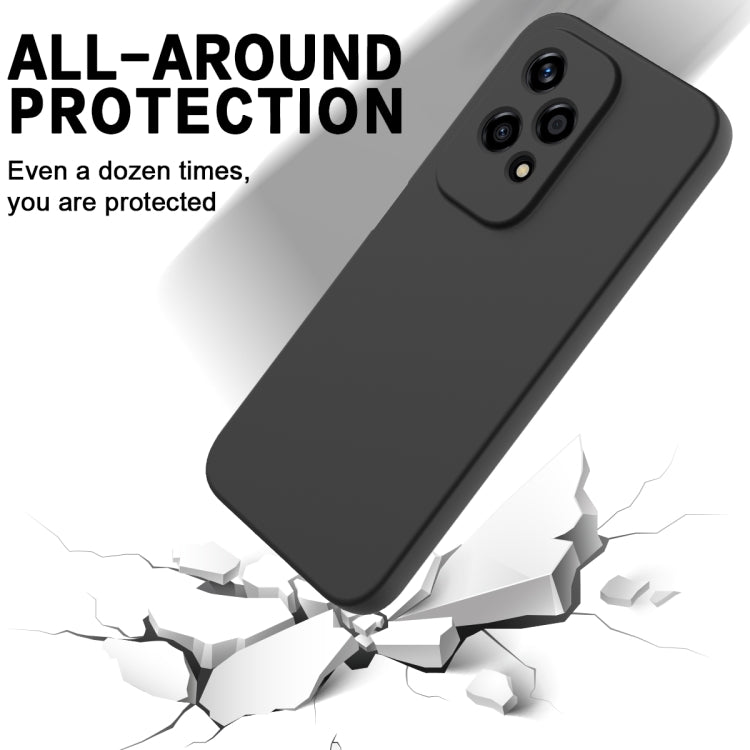 For Honor 200 Lite Global Solid Color Liquid Silicone Dropproof Full Coverage Phone Case(Black) - free shipping - PMC TechLife - Order now!