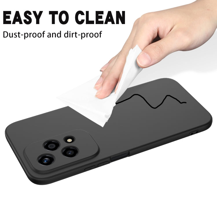 For Honor 200 Lite Global Solid Color Liquid Silicone Dropproof Full Coverage Phone Case(Black) - free shipping - PMC TechLife - Order now!