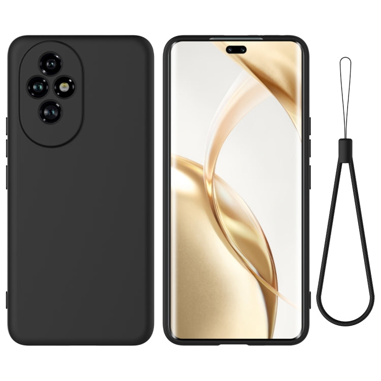 For Honor 200 Pro Solid Color Liquid Silicone Dropproof Full Coverage Phone Case(Black) - free shipping - PMC TechLife - Order now!