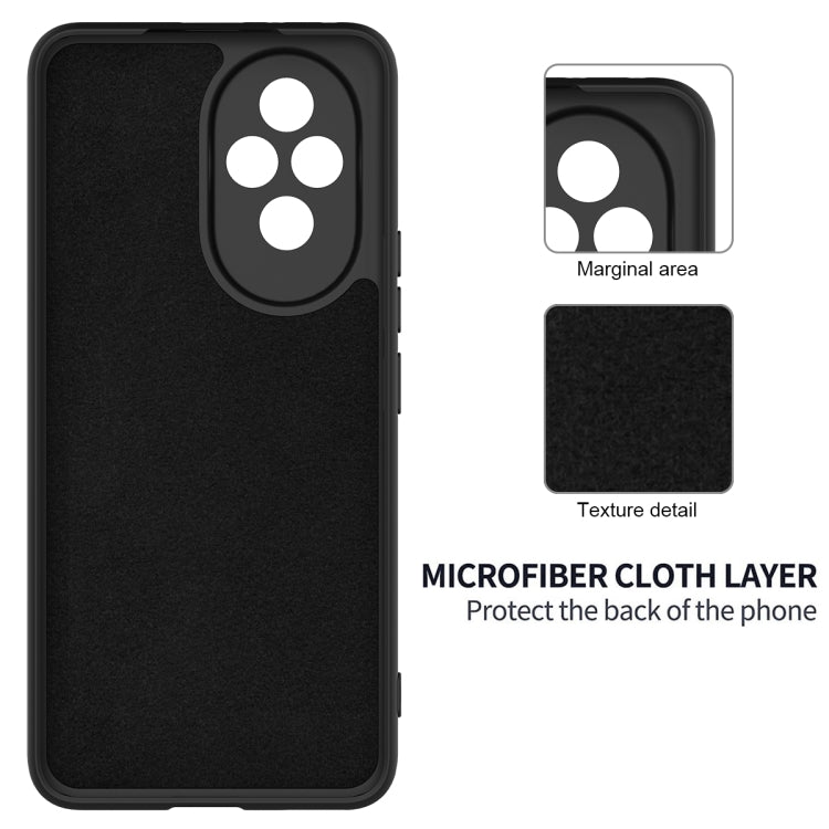 For Honor 200 Pro Solid Color Liquid Silicone Dropproof Full Coverage Phone Case(Black) - free shipping - PMC TechLife - Order now!