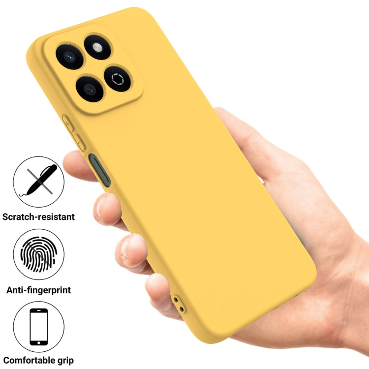 For Honor 200 Smart Solid Color Liquid Silicone Dropproof Full Coverage Phone Case(Yellow) - free shipping - PMC TechLife - Order now!