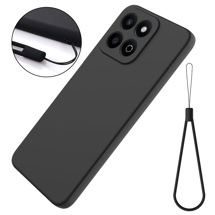 For Honor X7c / Play 200 Plus Solid Color Liquid Silicone Dropproof Full Coverage Phone Case(Black) - free shipping - PMC TechLife - Order now!