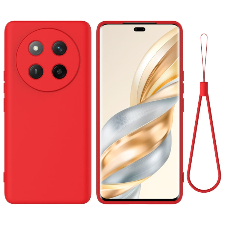 For Honor X60 Pro Solid Color Liquid Silicone Dropproof Full Coverage Phone Case(Red) - free shipping - PMC TechLife - Order now!