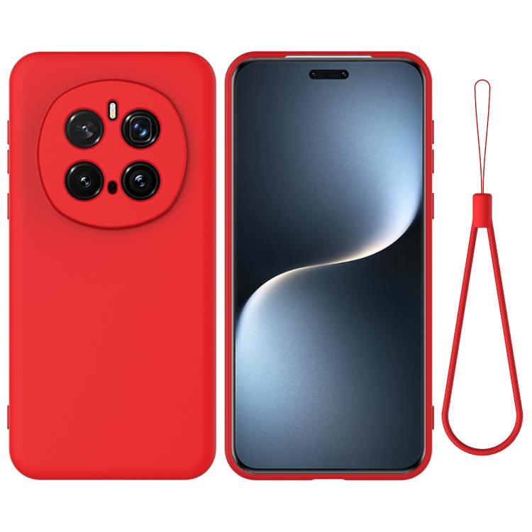 For Honor Magic7 Pro Solid Color Liquid Silicone Dropproof Full Coverage Phone Case(Red) - free shipping - PMC TechLife - Order now!