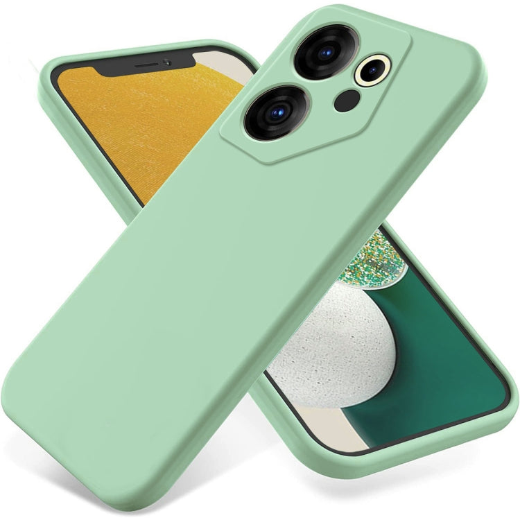 For Tecno Camon 20 Premier Solid Color Liquid Silicone Dropproof Full Coverage Phone Case(Green) - Tecno Cases by PMC TechLife | Online Shopping South Africa | PMC TechLife | Buy Now Pay Later Mobicred