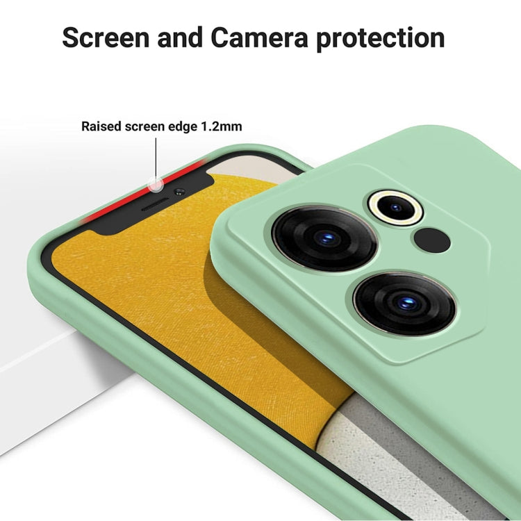 For Tecno Camon 20 Premier Solid Color Liquid Silicone Dropproof Full Coverage Phone Case(Green) - Tecno Cases by PMC TechLife | Online Shopping South Africa | PMC TechLife | Buy Now Pay Later Mobicred