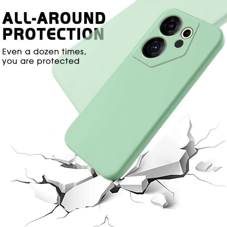 For Tecno Camon 20 Premier Solid Color Liquid Silicone Dropproof Full Coverage Phone Case(Green) - Tecno Cases by PMC TechLife | Online Shopping South Africa | PMC TechLife | Buy Now Pay Later Mobicred