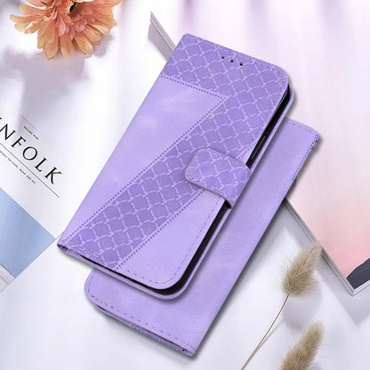 For Google Pixel 9 Pro 7-shaped Embossed Leather Phone Case(Purple) - Google Cases by PMC Jewellery | Online Shopping South Africa | PMC Jewellery | Buy Now Pay Later Mobicred