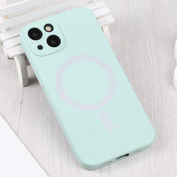 For iPhone 15 Liquid Silicone Magsafe Phone Case(Light Cyan) - iPhone 15 Cases by PMC Jewellery | Online Shopping South Africa | PMC Jewellery