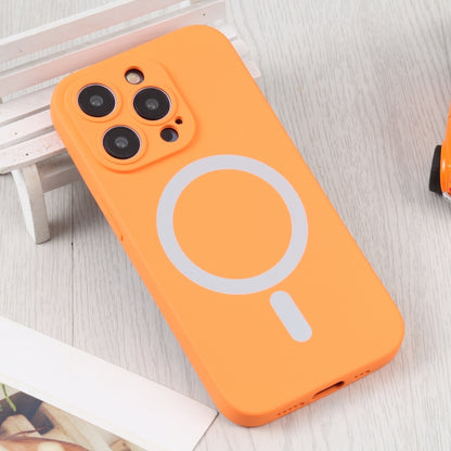 For iPhone 16 Pro Liquid Silicone Magsafe Phone Case(Orange) - iPhone 16 Pro Cases by PMC Jewellery | Online Shopping South Africa | PMC Jewellery | Buy Now Pay Later Mobicred