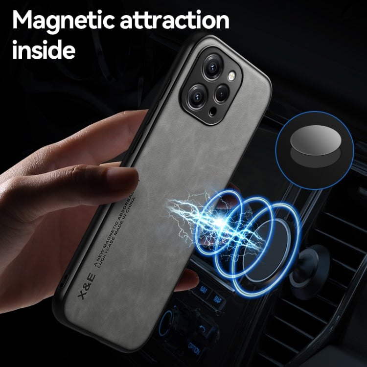 For Xiaomi Redmi K70 Skin Feel Magnetic Leather Back Phone Case(Dark Grey) - K70 Cases by PMC Jewellery | Online Shopping South Africa | PMC Jewellery | Buy Now Pay Later Mobicred