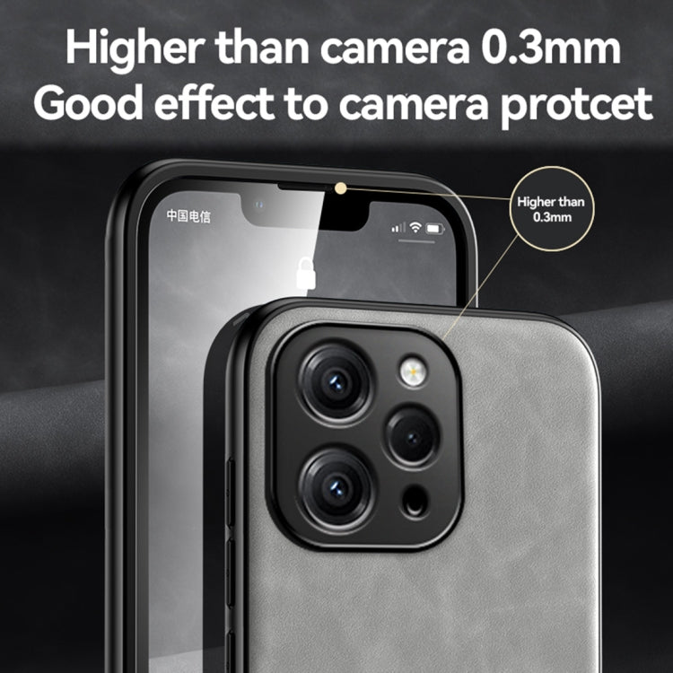 For Xiaomi Redmi Note 13 4G Skin Feel Magnetic Leather Back Phone Case(Dark Grey) - Note 13 Cases by PMC TechLife | Online Shopping South Africa | PMC TechLife | Buy Now Pay Later Mobicred