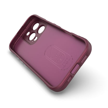 For iPhone 16 Pro Magic Shield TPU + Flannel Phone Case(Purple) - iPhone 16 Pro Cases by PMC Jewellery | Online Shopping South Africa | PMC Jewellery | Buy Now Pay Later Mobicred