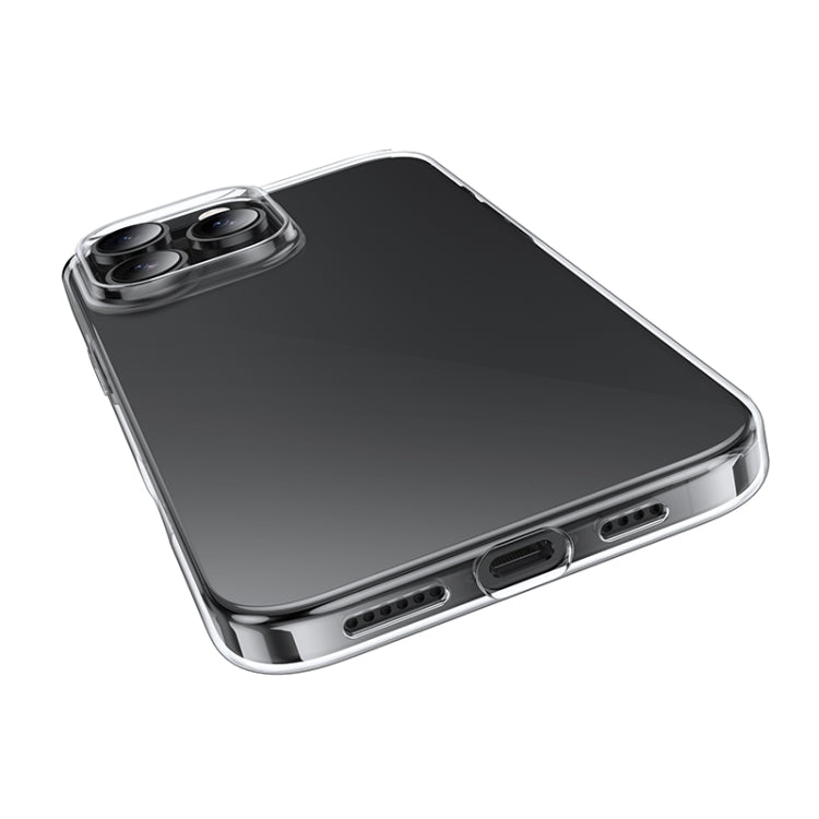 For iPhone 16 Pro hoco Light Series Soft TPU Phone Case(Transparent Black) - iPhone 16 Pro Cases by hoco | Online Shopping South Africa | PMC Jewellery | Buy Now Pay Later Mobicred