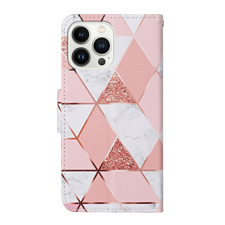 For iPhone 16 Pro 3D Colored Drawing Flip Leather Phone Case(Marble) - iPhone 16 Pro Cases by PMC TechLife | Online Shopping South Africa | PMC TechLife | Buy Now Pay Later Mobicred