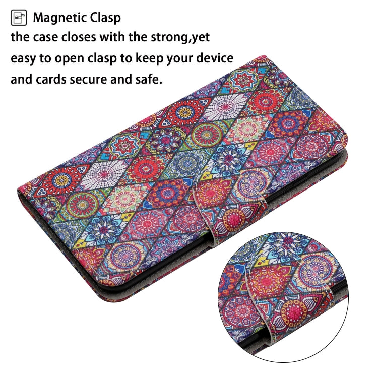 For iPhone 16 Pro 3D Colored Drawing Flip Leather Phone Case(Kaleidoscope) - iPhone 16 Pro Cases by PMC Jewellery | Online Shopping South Africa | PMC Jewellery | Buy Now Pay Later Mobicred