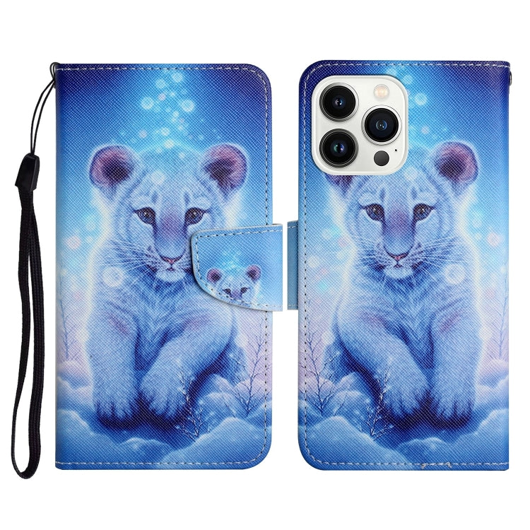 For iPhone 16 Pro 3D Colored Drawing Flip Leather Phone Case(Leopard) - free shipping - PMC TechLife - Order now!