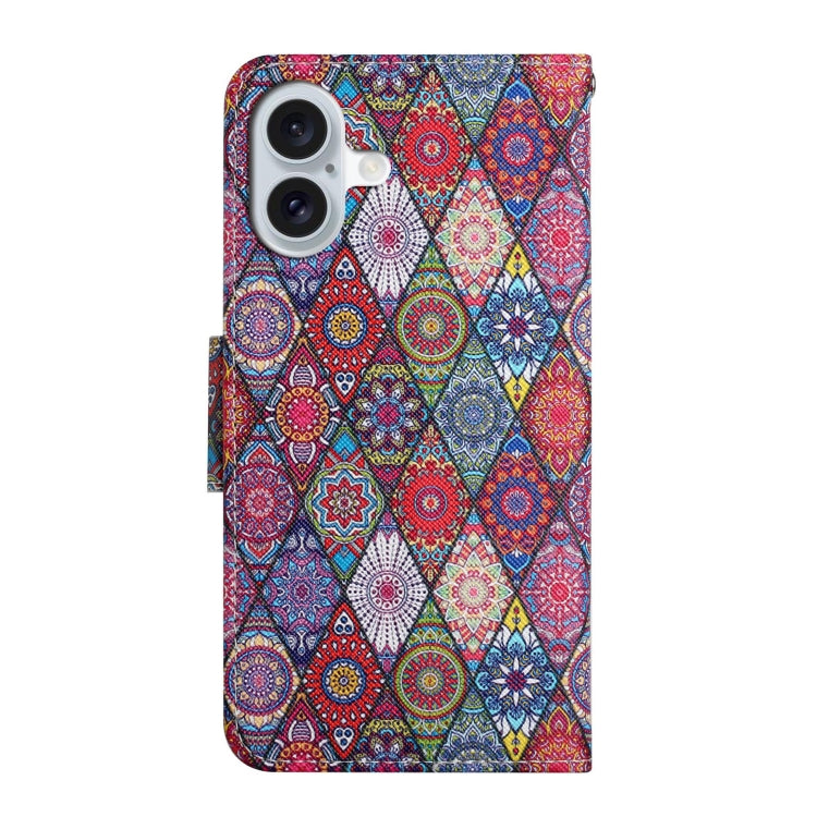 For iPhone 16 Plus 3D Colored Drawing Flip Leather Phone Case(Kaleidoscope) - iPhone 16 Plus Cases by PMC Jewellery | Online Shopping South Africa | PMC Jewellery | Buy Now Pay Later Mobicred