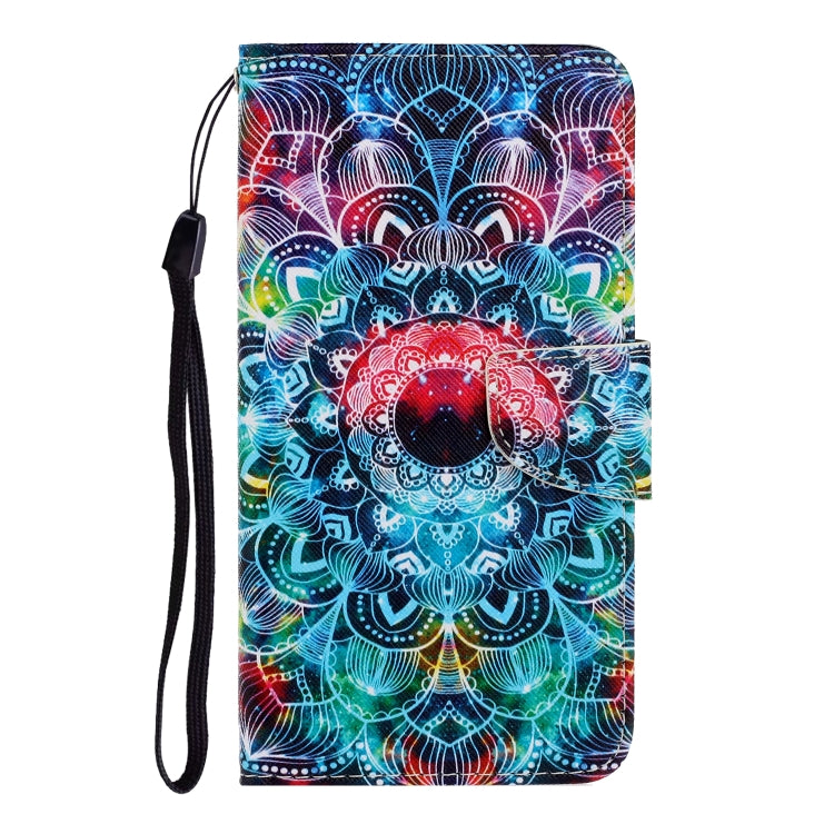 For iPhone 16 3D Colored Drawing Flip Leather Phone Case(Mandala) - iPhone 16 Cases by PMC TechLife | Online Shopping South Africa | PMC TechLife | Buy Now Pay Later Mobicred