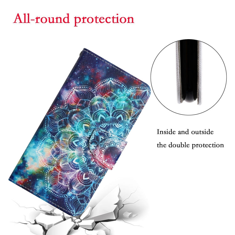 For iPhone 16 3D Colored Drawing Flip Leather Phone Case(Star Mandala) - iPhone 16 Cases by PMC TechLife | Online Shopping South Africa | PMC TechLife | Buy Now Pay Later Mobicred