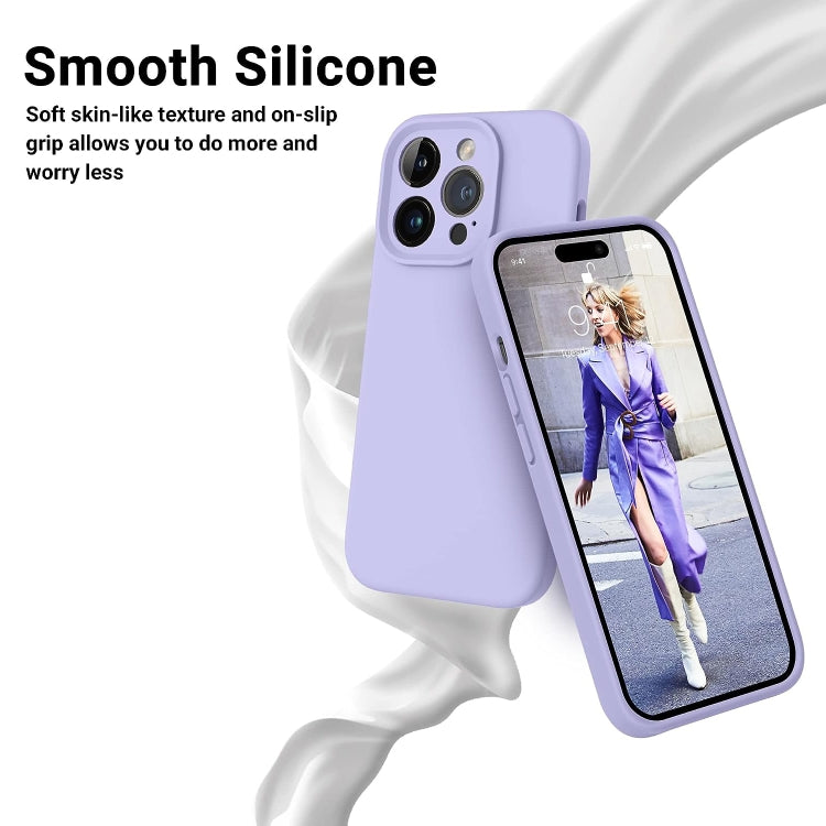 For iPhone 14 Pro Max LK MagSafe Magnetic Silicone Phone Case(Purple) - iPhone 14 Pro Max Cases by PMC Jewellery | Online Shopping South Africa | PMC Jewellery