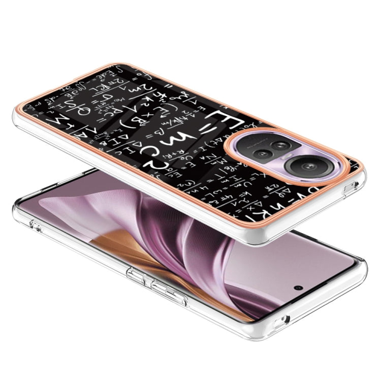 For OPPO Reno10 Pro 5G Global Electroplating Marble Dual-side IMD Phone Case(Equation) - OPPO Cases by PMC TechLife | Online Shopping South Africa | PMC TechLife | Buy Now Pay Later Mobicred