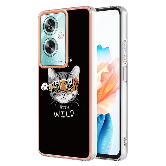 For OPPO A79 5G Global Electroplating Marble Dual-side IMD Phone Case(Natural Growth) - OPPO Cases by PMC Jewellery | Online Shopping South Africa | PMC Jewellery | Buy Now Pay Later Mobicred