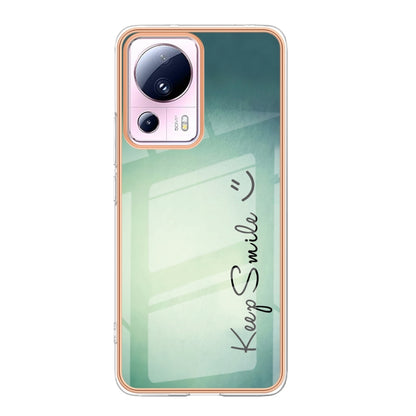 For Xiaomi 13 Lite 5G Electroplating Marble Dual-side IMD Phone Case(Smile) - 13 Lite Cases by PMC Jewellery | Online Shopping South Africa | PMC Jewellery | Buy Now Pay Later Mobicred