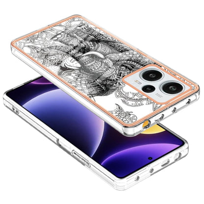 For Xiaomi Poco F5 / Redmi Note 12 Turbo Electroplating Marble Dual-side IMD Phone Case(Totem Elephant) - Xiaomi Cases by PMC Jewellery | Online Shopping South Africa | PMC Jewellery | Buy Now Pay Later Mobicred